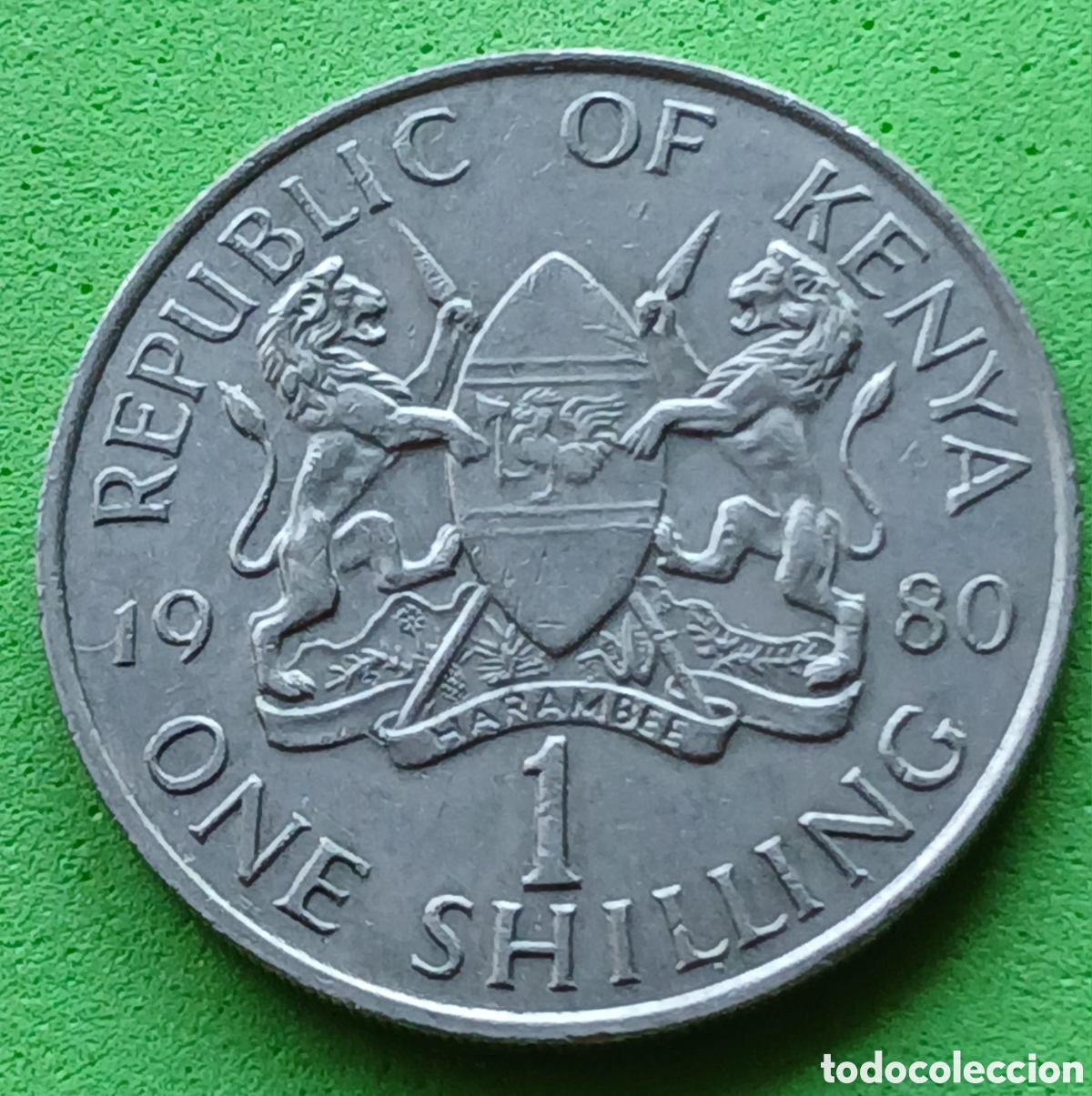 Monedas antiguas de &Aacute;frica: Kenya one shilling 1980 km#20