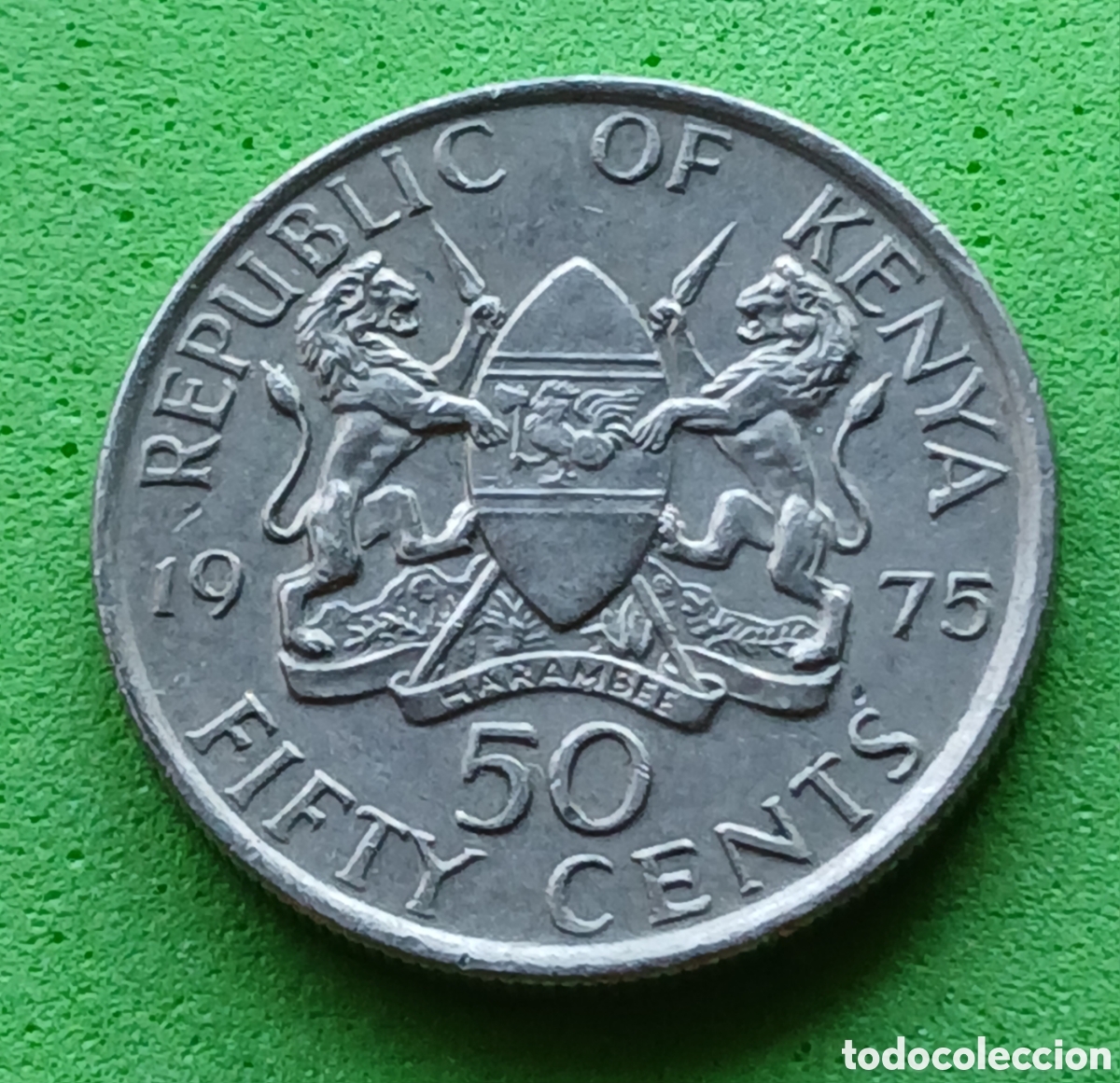 Monedas antiguas de &Aacute;frica: Kenya fifty cents 1975 km#13