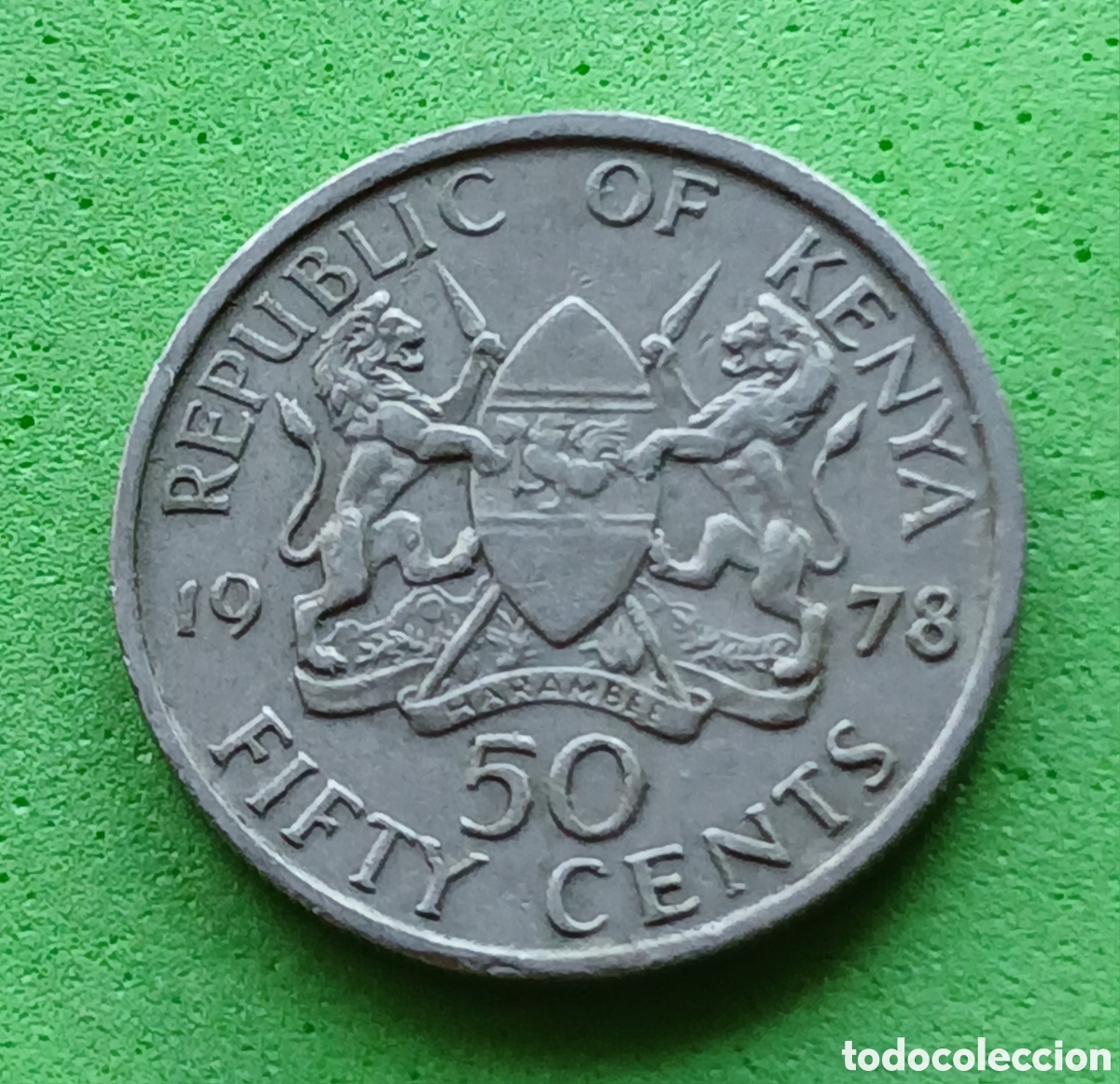 Monedas antiguas de &Aacute;frica: Kenya fifty cents 1978 km#13