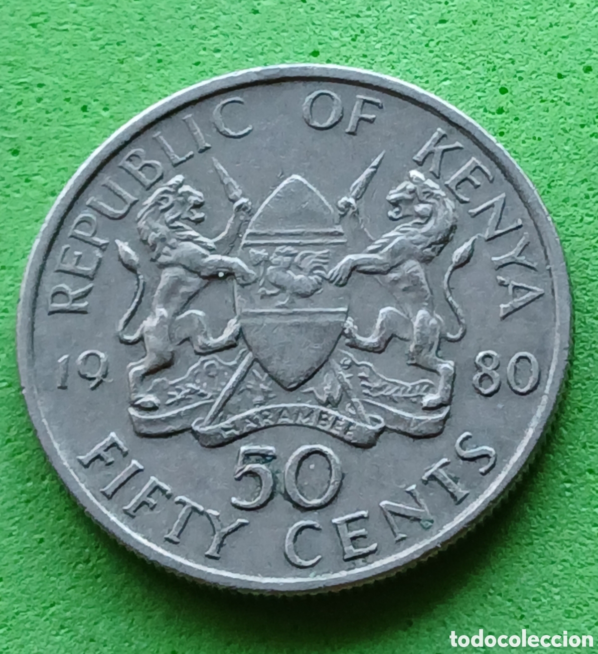 Monedas antiguas de &Aacute;frica: Kenya fifty cents 1980 km#19