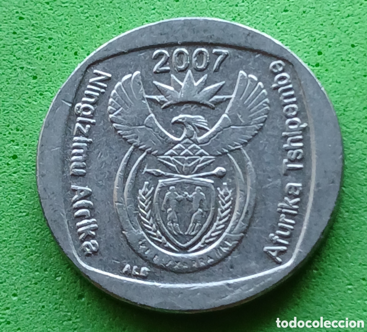 Monedas antiguas de &Aacute;frica: Ningizimu &Aacute;frika 1 rand 2007 km#344