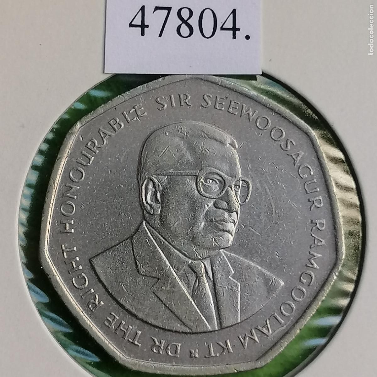 Monedas antiguas de &Aacute;frica: Mauricio 10 rupias 2000 - Foto 2