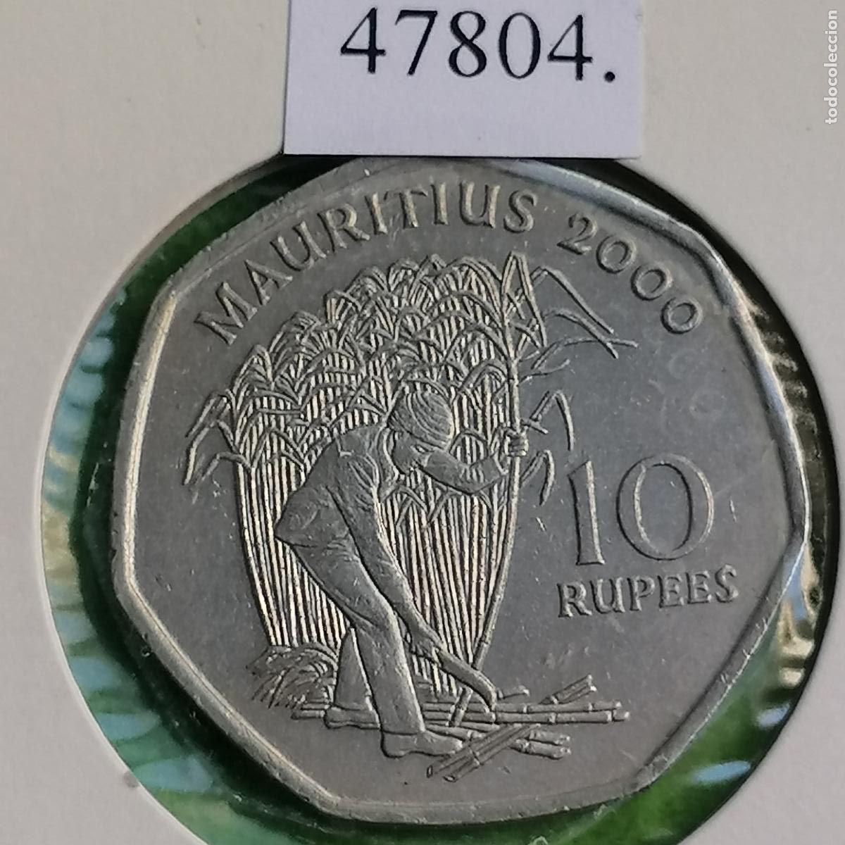 Monedas antiguas de &Aacute;frica: Mauricio 10 rupias 2000