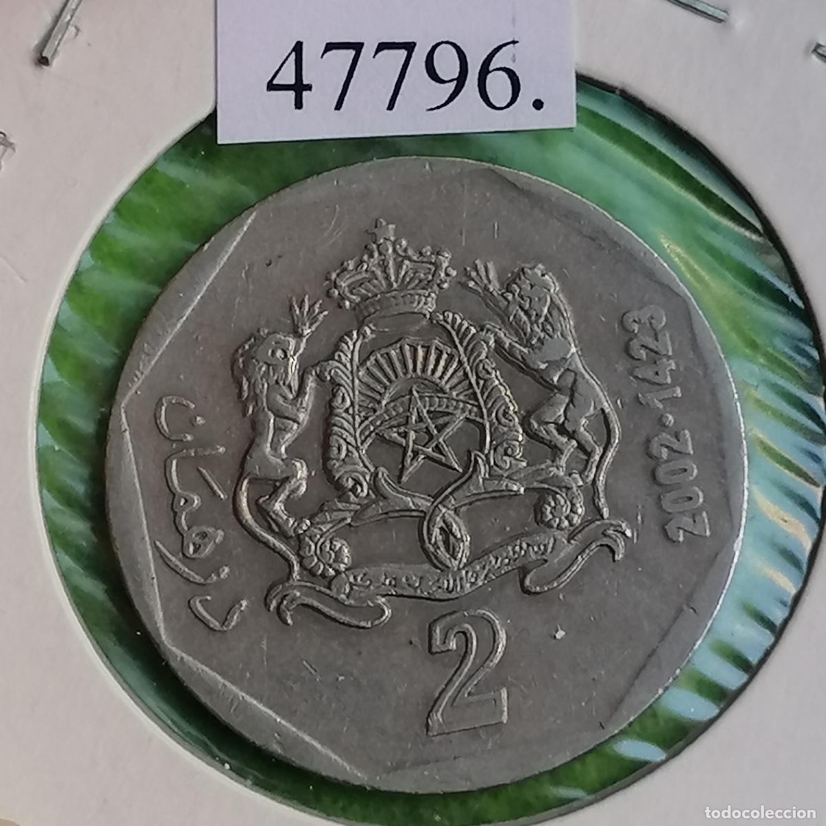 Monedas antiguas de &Aacute;frica: Marruecos, 2. Dirham 1423/2002