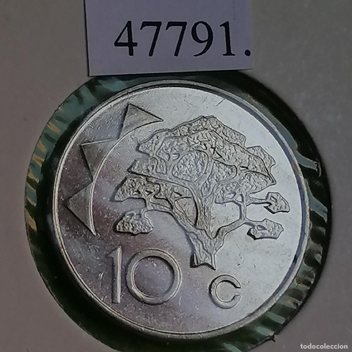 Monedas antiguas de &Aacute;frica: Namibia 10 c&eacute;ntimos 1998
