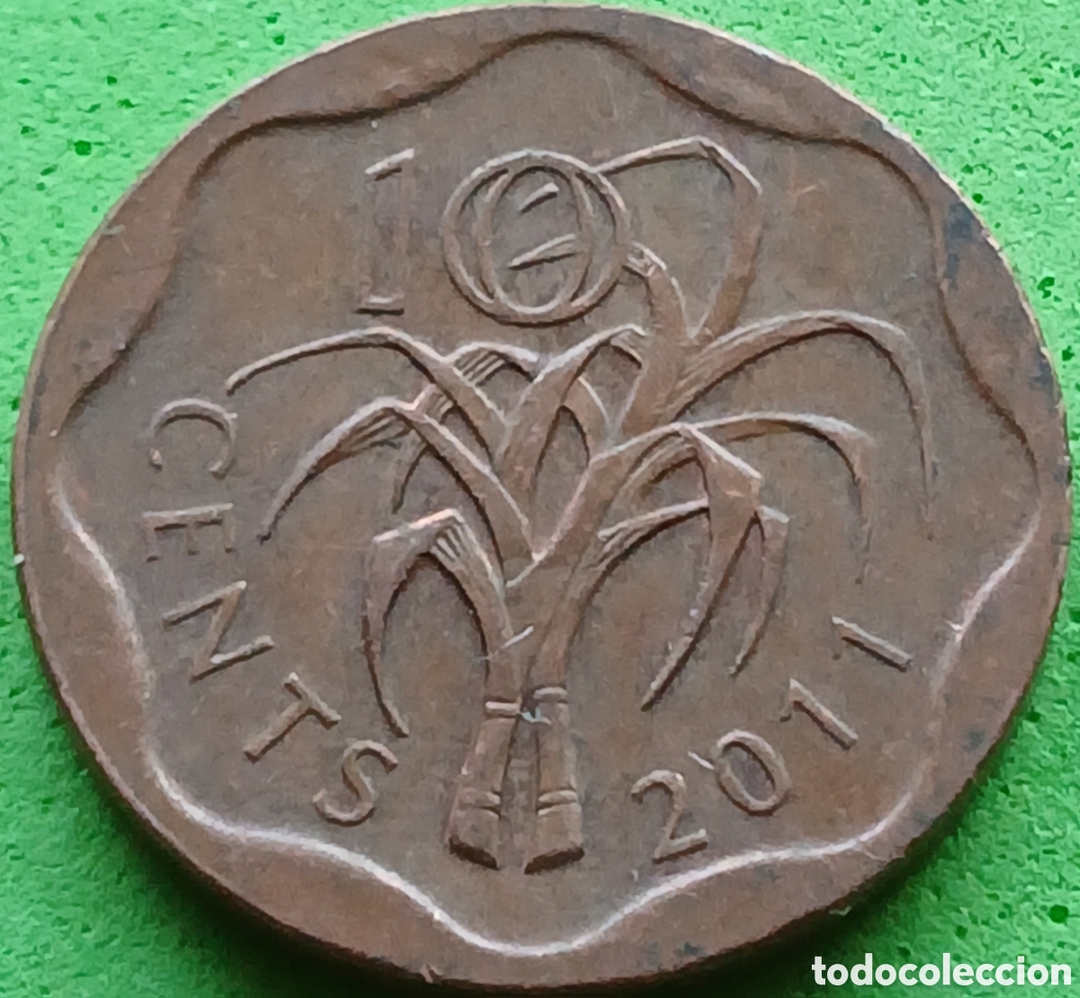 Monedas antiguas de &Aacute;frica: Esuatini ( Swazilandia) 10 cents 2011 km#57
