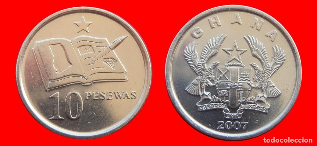 Monedas antiguas de &Aacute;frica: 10 PESEWAS 2007 GHANA-151911