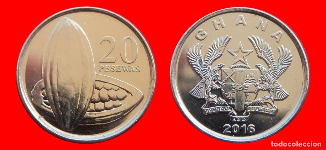 Monedas antiguas de &Aacute;frica: 20 PESEWAS 2016 GHANA-151914