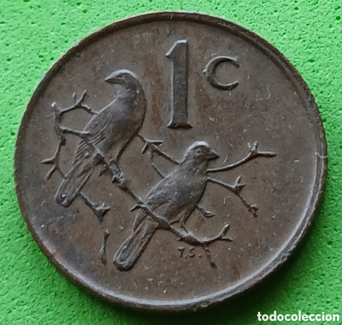 Monedas antiguas de &Aacute;frica: Suid &Aacute;frika 1 cent 1971 km#82