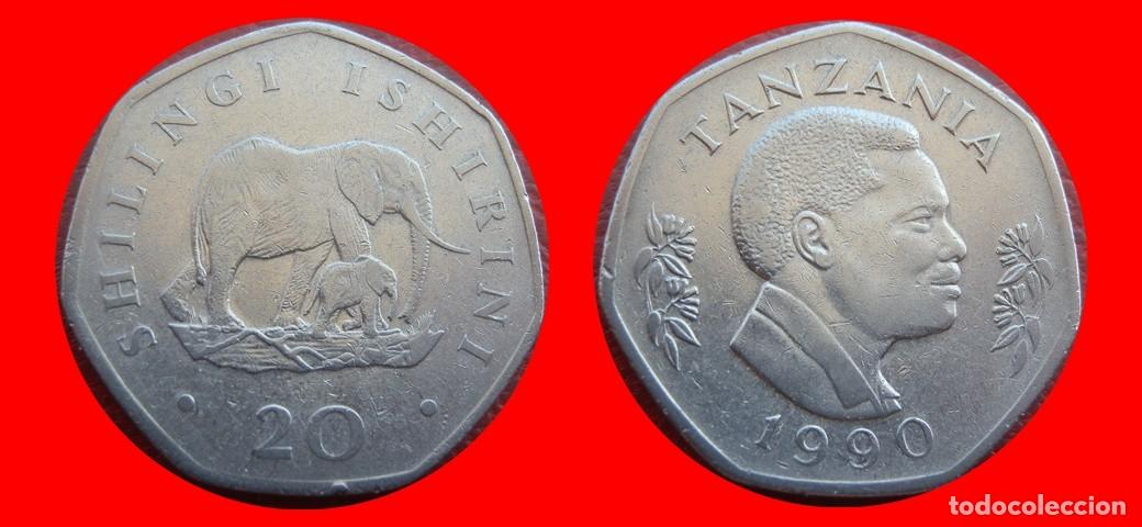 Monedas antiguas de &Aacute;frica: 20 CHELINES SHILINGI 1990 TANZANIA-151950