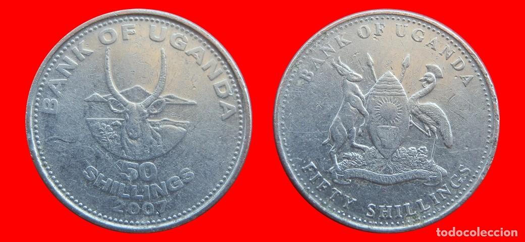Monedas antiguas de &Aacute;frica: 50 CHELINES SHILLINGS 2007 UGANDA-151986