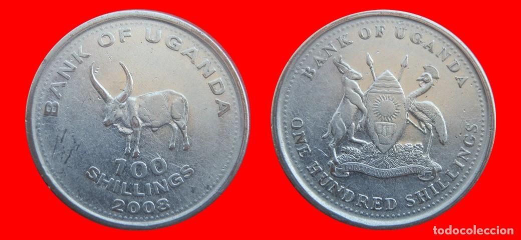 Monedas antiguas de &Aacute;frica: 100 CHELINES SHILLINGS 2008 UGANDA-151987