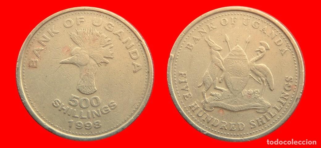 Monedas antiguas de &Aacute;frica: 500 CHELINES SHILLINGS 1998 UGANDA-151990