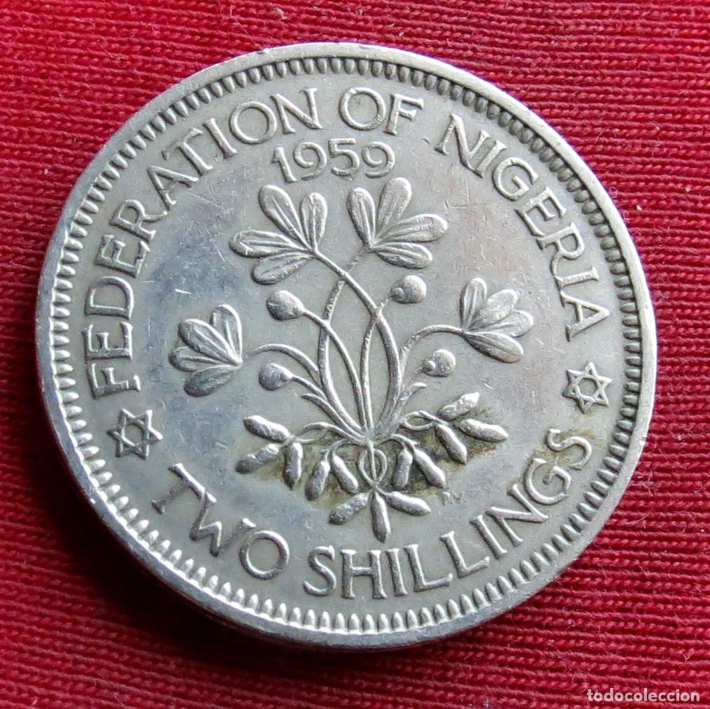 Monedas antiguas de &Aacute;frica: Nigeria 2 two shillings 1959 KM# 6 Lt 788
