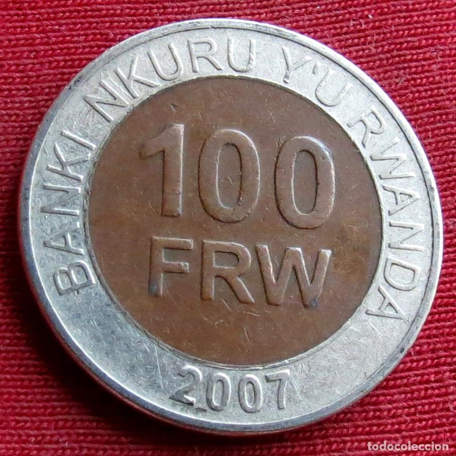 Monedas antiguas de &Aacute;frica: Ruanda Rwanda 100 francs 2007 KM# 32 Lt 1414 *V1