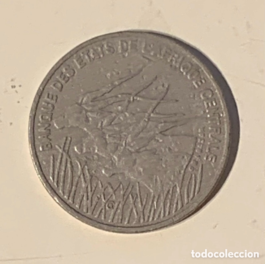 Monedas antiguas de &Aacute;frica: Moneda. Banque C&eacute;ntrale des Etats de l&rsquo;Afrique C&eacute;ntrale. GBL. BAZOR. 100 Francs. 1996.