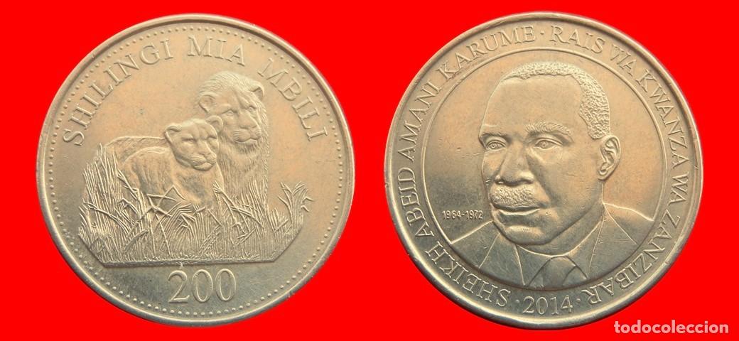 Monedas antiguas de &Aacute;frica: 200 CHELINES SHILINGI 2014 ZANZIBAR-152012