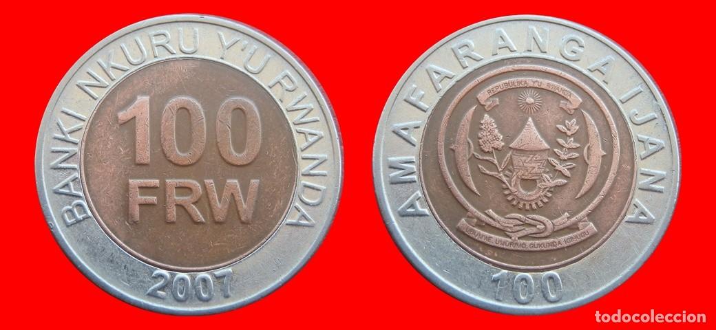 Monedas antiguas de &Aacute;frica: 100 FRANCOS 2007 RUANDA RWANDA-152018