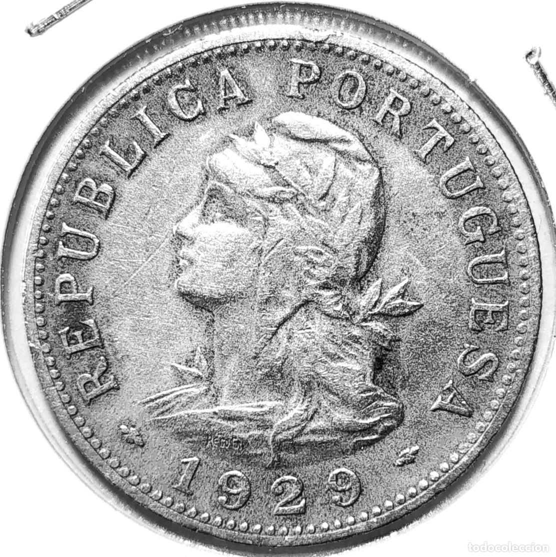 Monedas antiguas de &Aacute;frica: SANTO TOME Y PRINCIPE (1914-1976) - 50 CENTAVOS 1929 - H - 10,20 GR. BRONCE DE NIQUEL - DIAMETRO 30