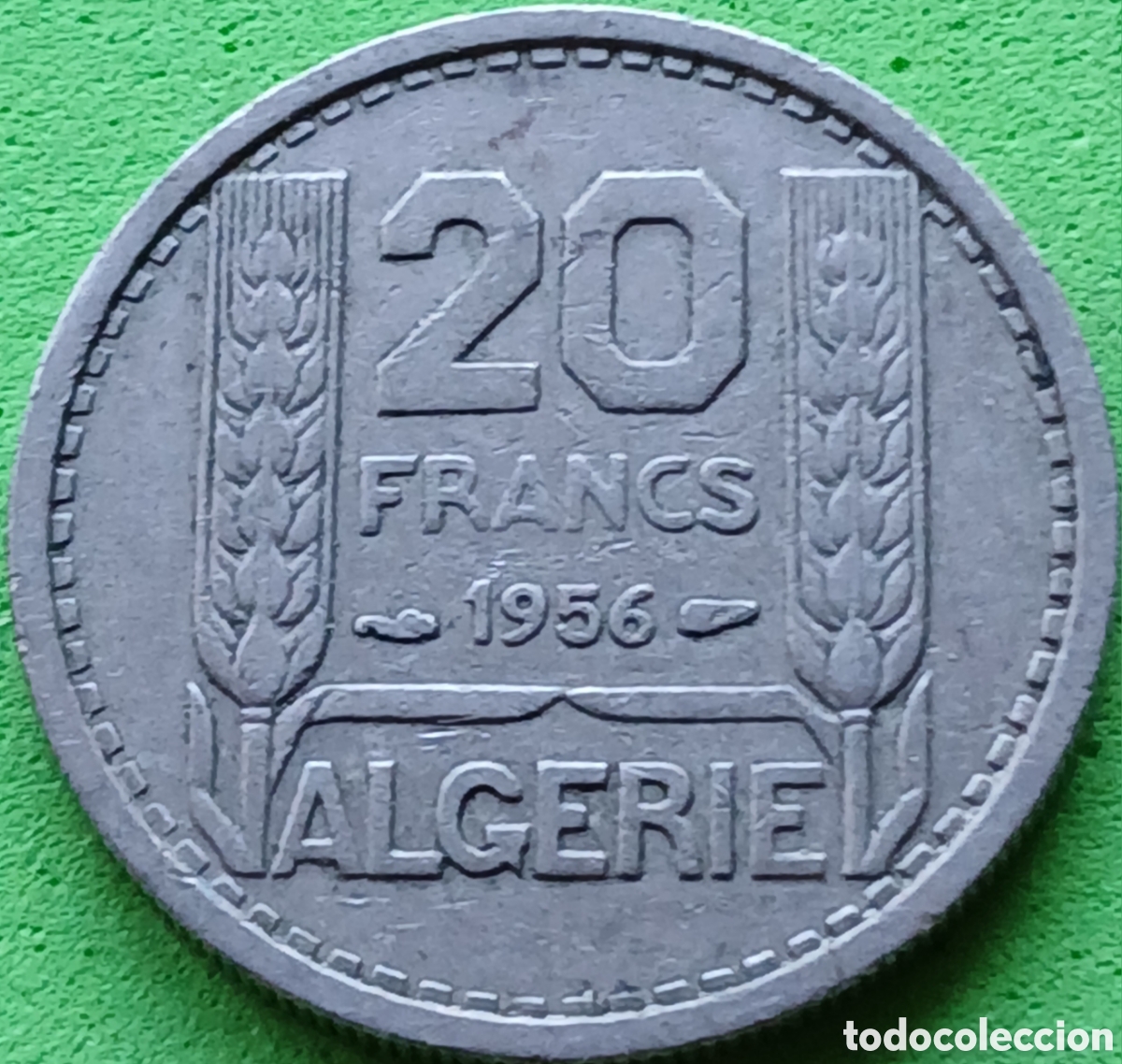 Monedas antiguas de &Aacute;frica: Argelia 20 francos 1956 km#91