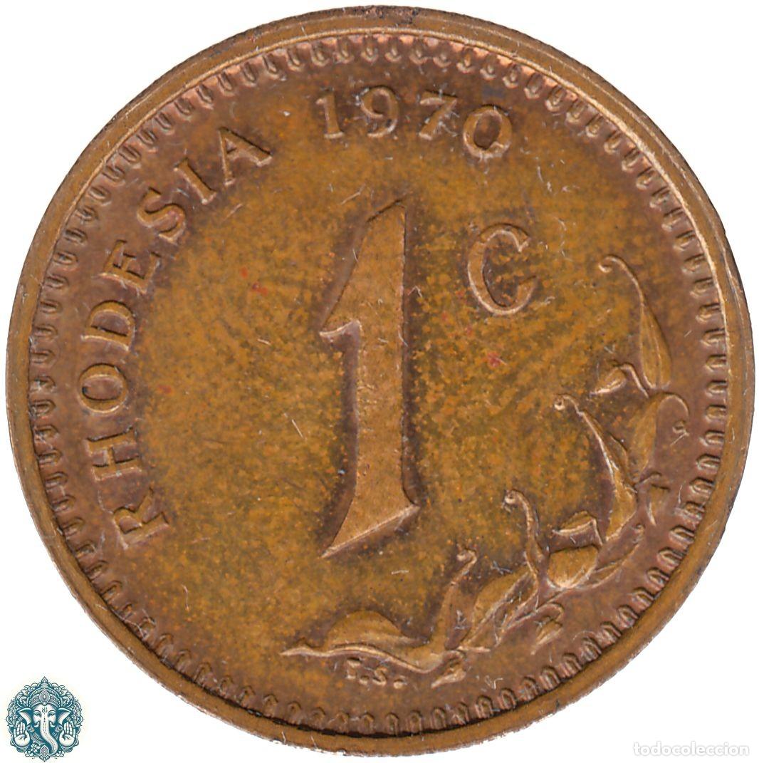 Monedas antiguas de &Aacute;frica: RODESIA 1 Centavo 1970 KM#10 RHODESIA