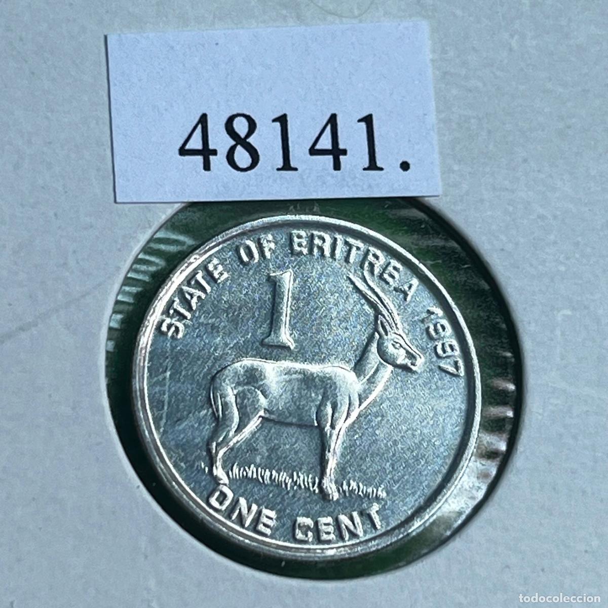 Monedas antiguas de &Aacute;frica: Eritrea 1 c&eacute;ntimo 1997