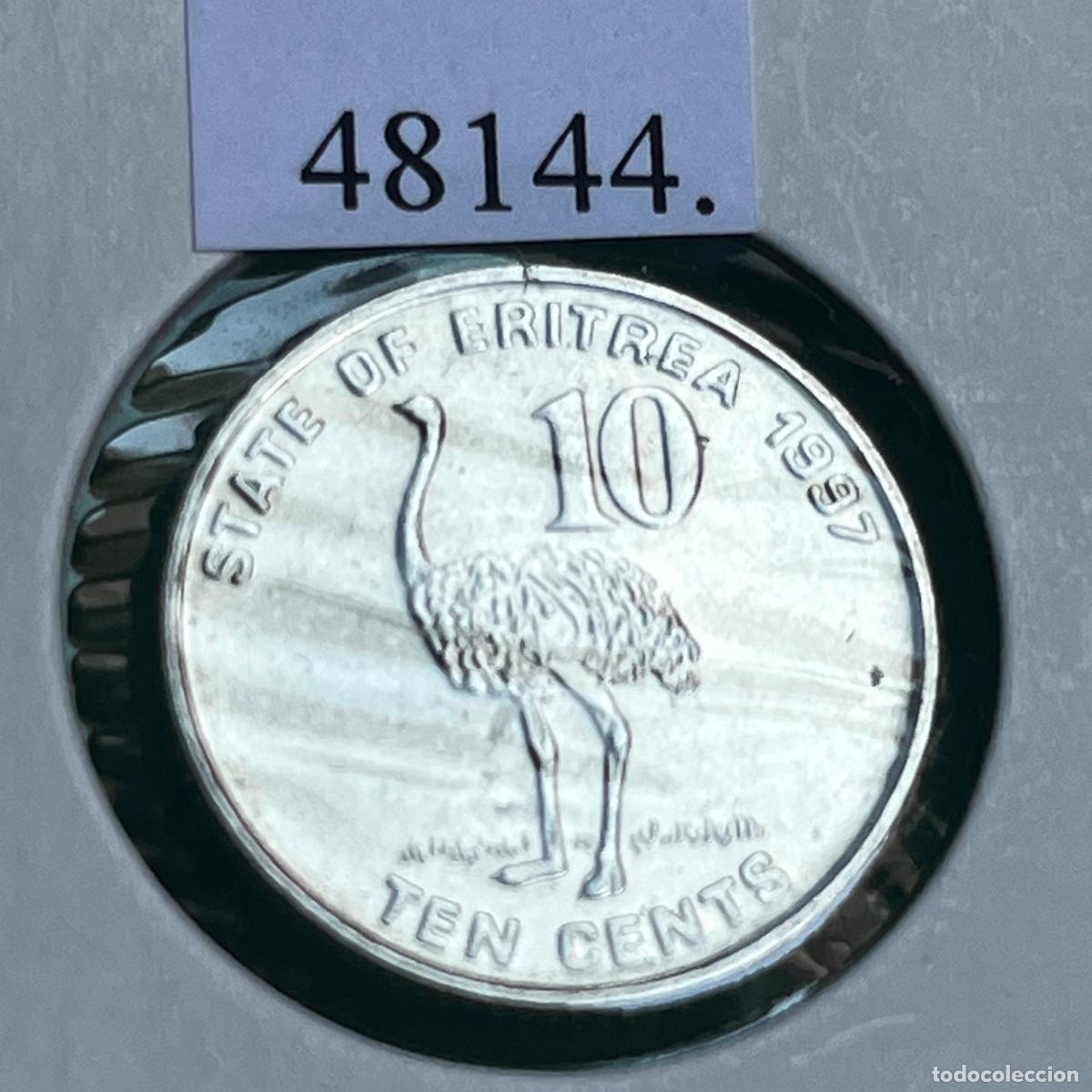 Monedas antiguas de &Aacute;frica: Eritrea 10 c&eacute;ntimos 1997