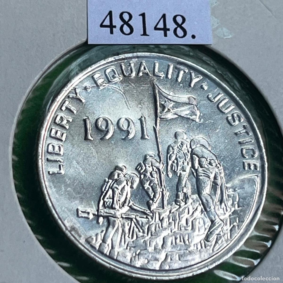 Monedas antiguas de &Aacute;frica: Eritrea 100 c&eacute;ntimos 1993 - Foto 2