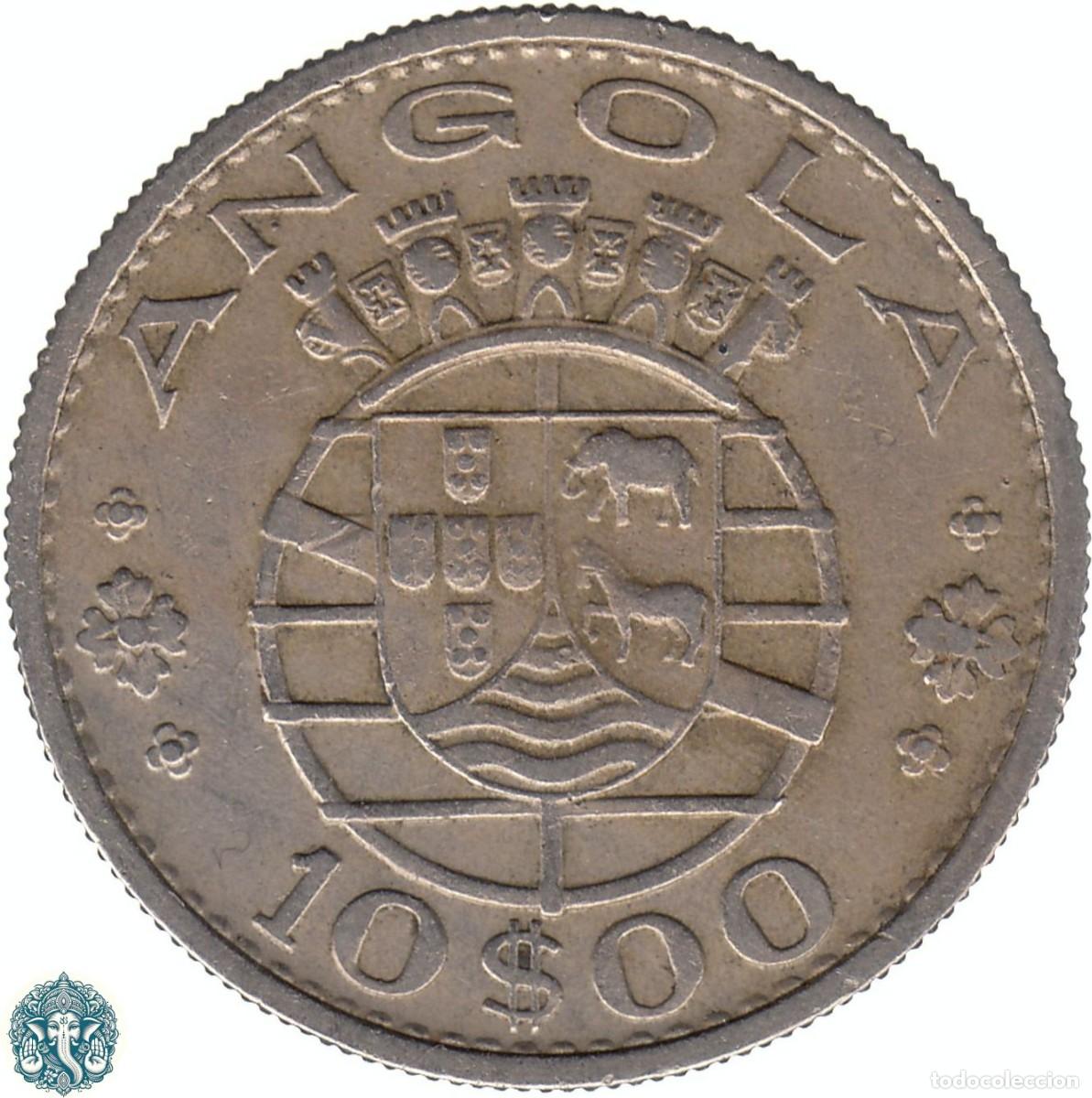 Monedas antiguas de &Aacute;frica: ANGOLA PORTUGUESA 10 Escudos 1969 KM#79