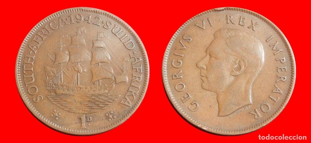 Monedas antiguas de &Aacute;frica: 1 PENIQUE PENNY 1942 SUDAFRICA-152181