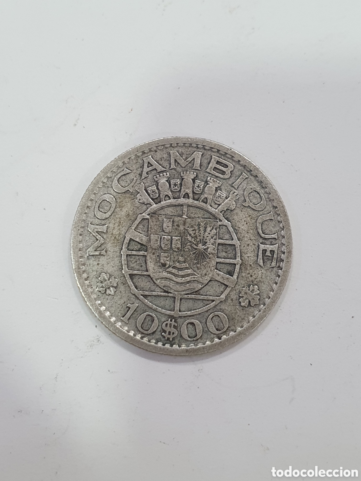 Moedas antigas de &Aacute;frica: 10$ de Mozambique. 1954. Plata. (L46)