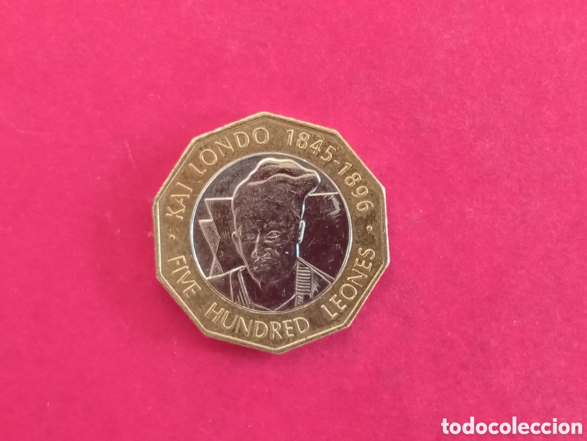 Monedas antiguas de &Aacute;frica: 500 leones de Sierra Leona 2004