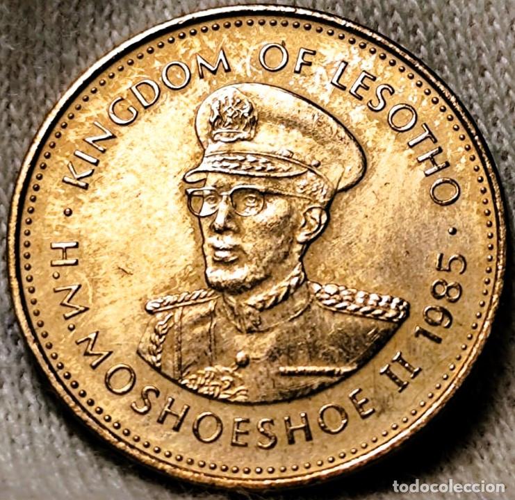 Monedas antiguas de &Aacute;frica: Lesoto &ndash; 2 Lisente 1985 &ndash; Sin Circular (SC-) &ndash; Lote 2445