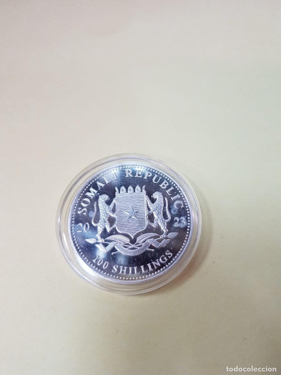 Monedas antiguas de &Aacute;frica: SOMALIA- 100 SHILLINGS-2023-1 ONZA-PLATA 0,999