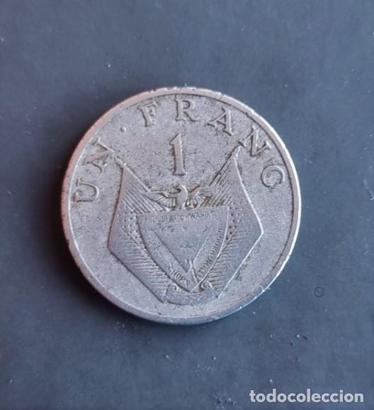 Monedas antiguas de &Aacute;frica: MONEDA DE RUANDA 1977 - 1 FRANCO - Foto 2