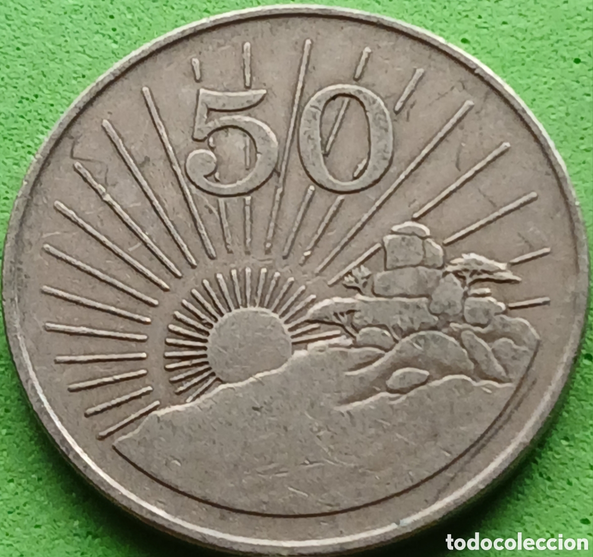 Monedas antiguas de &Aacute;frica: Zimbabwe 50 cents 1980 km#5