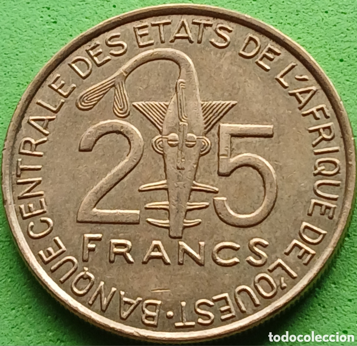 Monedas antiguas de &Aacute;frica: &Aacute;frica Occidental (BCEAO) 25 francos 2009 km#9 poco com&uacute;n