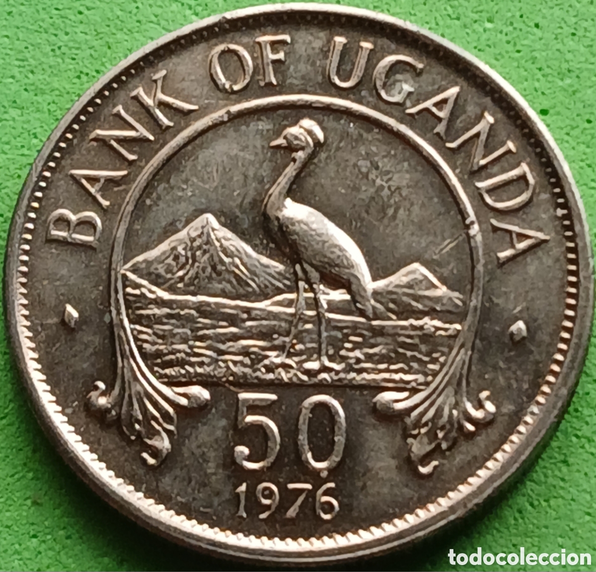Monedas antiguas de &Aacute;frica: Uganda 50 cents 1976 km#4a