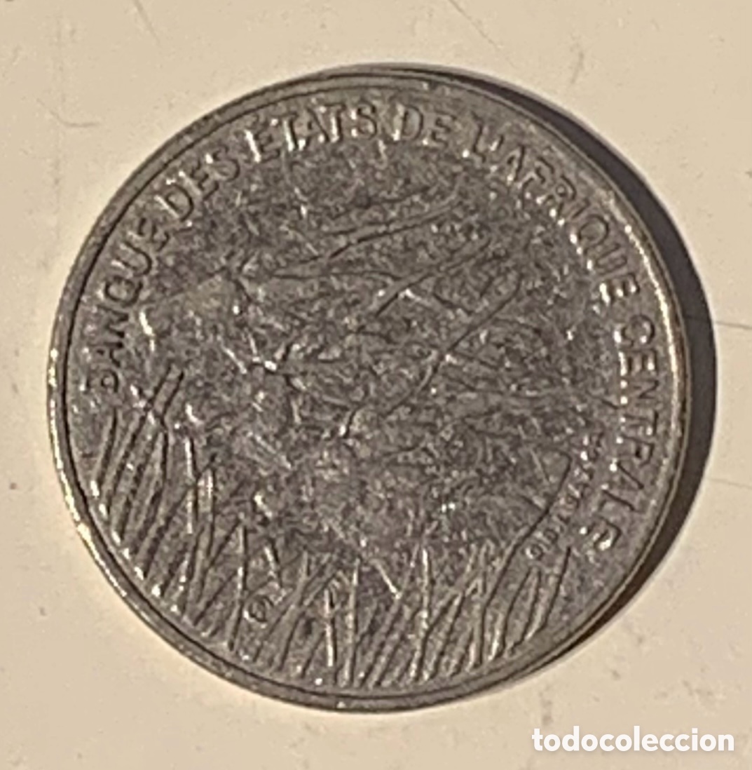 Monedas antiguas de &Aacute;frica: Moneda. Banque des Etats de l&rsquo;Afrique C&eacute;ntrale. GBL BAZOR. 100 Francs. 1998.