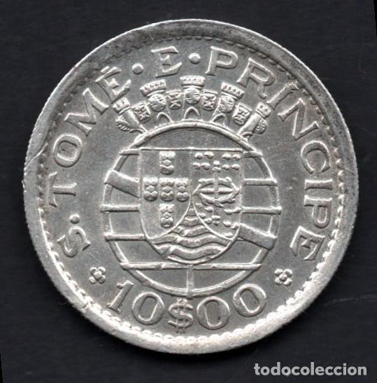 Monedas antiguas de &Aacute;frica: SANTO TOME Y PRINCIPE - 10 ESCUDOS de PLATA 1951 - PRECIOSA
