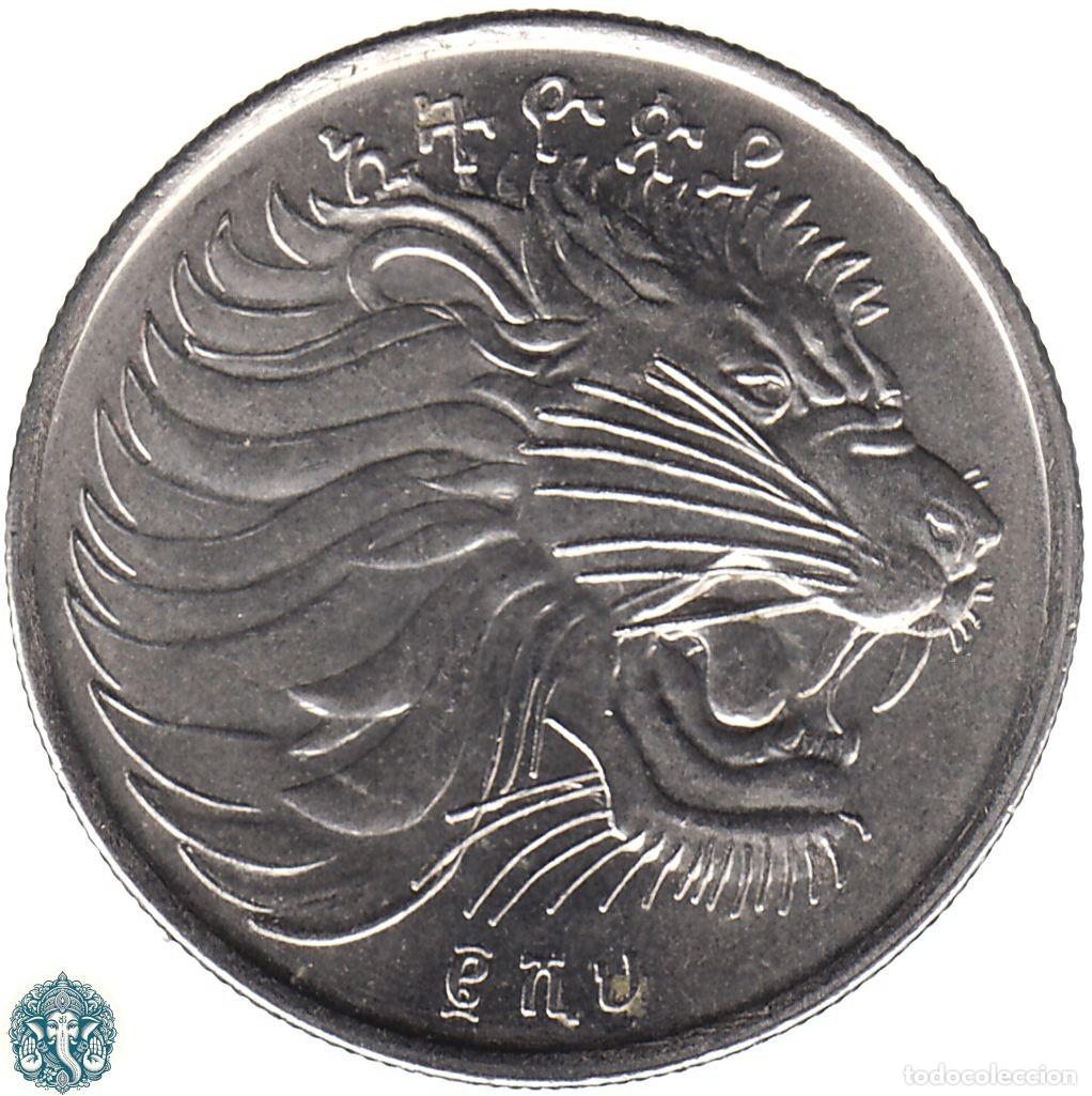 Monedas antiguas de &Aacute;frica: ETIOP&Iacute;A 25 Santeem EE2000 ፪ሺህ (2008) KM#46.3 ETHIOPIA magn&eacute;tica