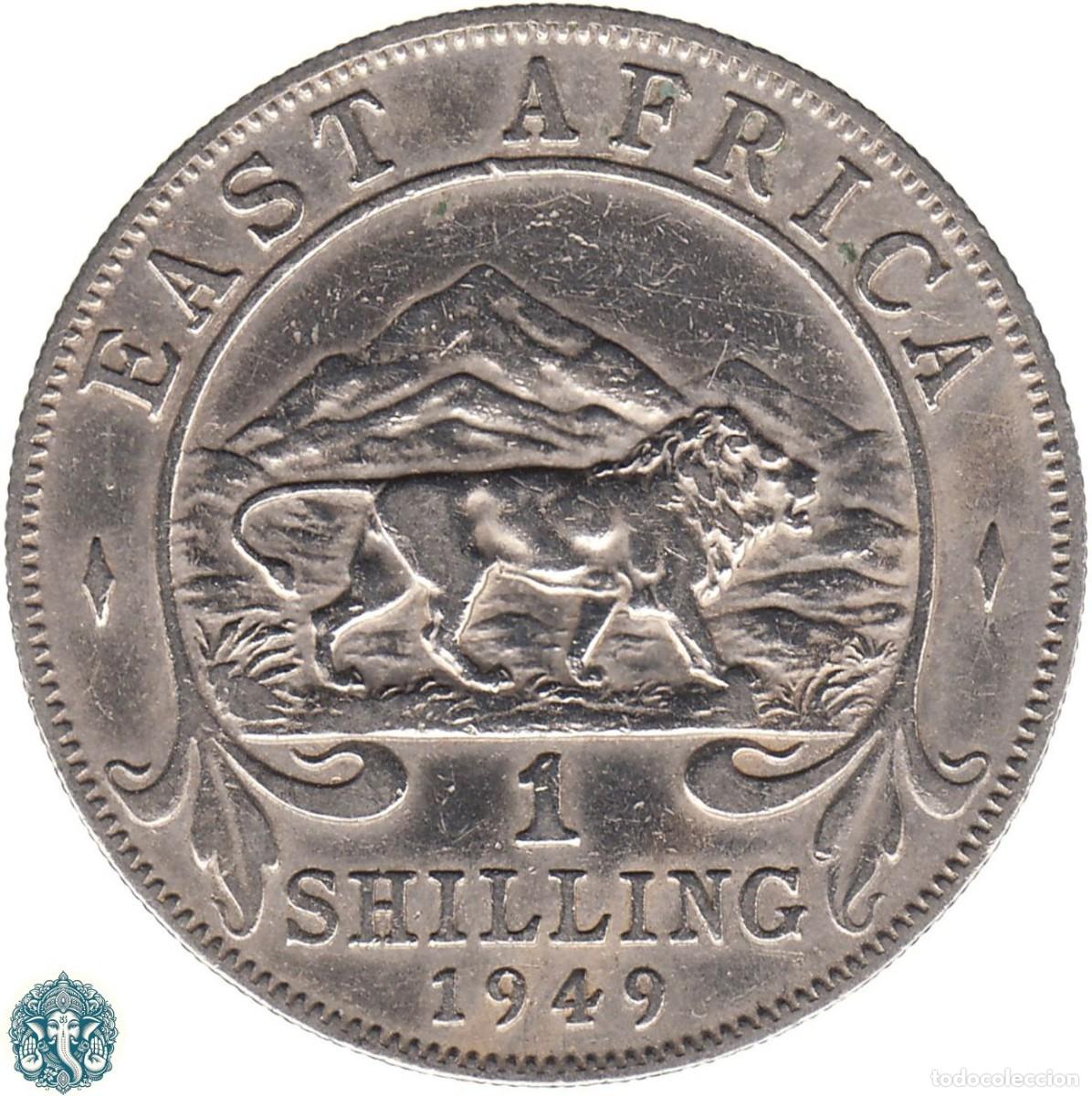 Monedas antiguas de &Aacute;frica: &Aacute;FRICA ORIENTAL BRIT&Aacute;NICA 1 Shilling Chel&iacute;n 1949 Jorge VI KM#31 &Aacute;FRICA DEL ESTE EAST