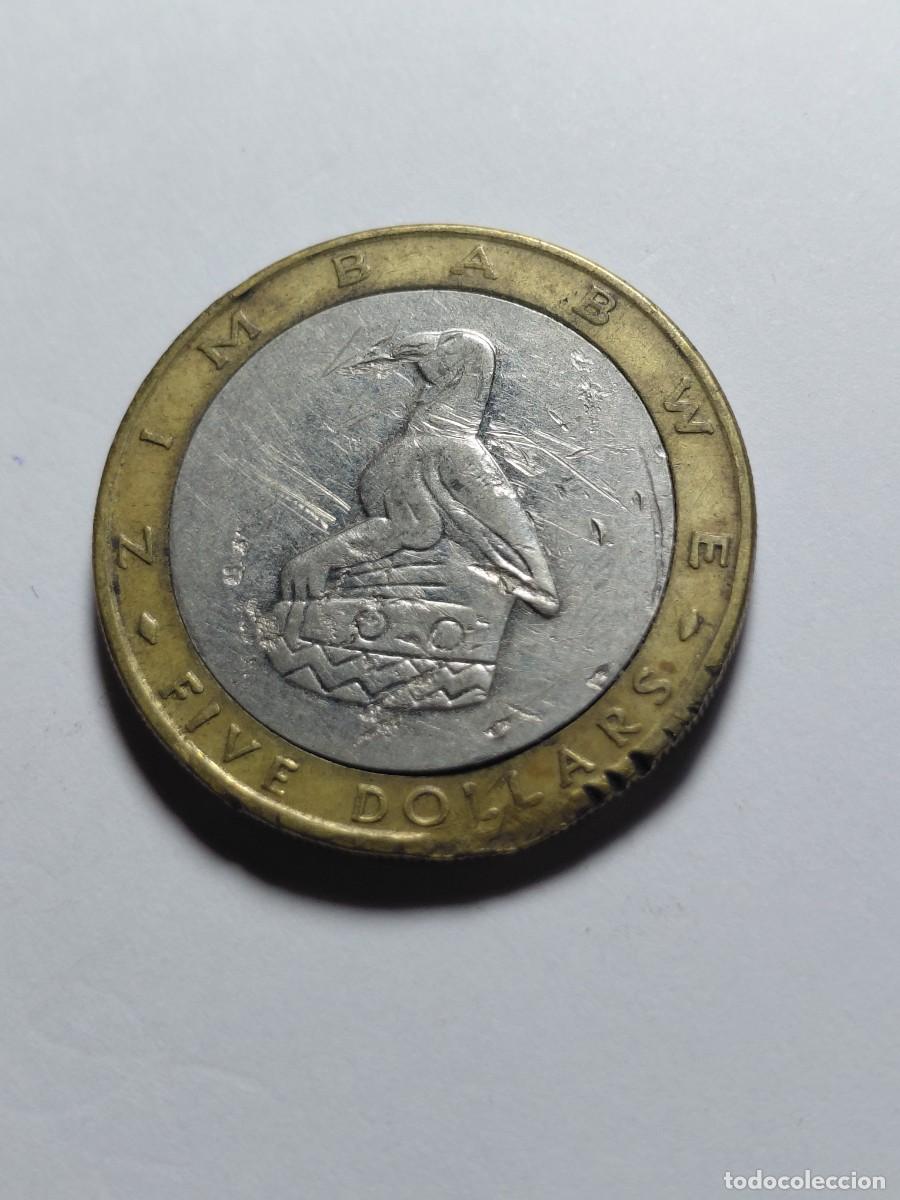 Monedas antiguas de &Aacute;frica: ZIMBABWE - 5 DOLAR 2001 - Foto 2