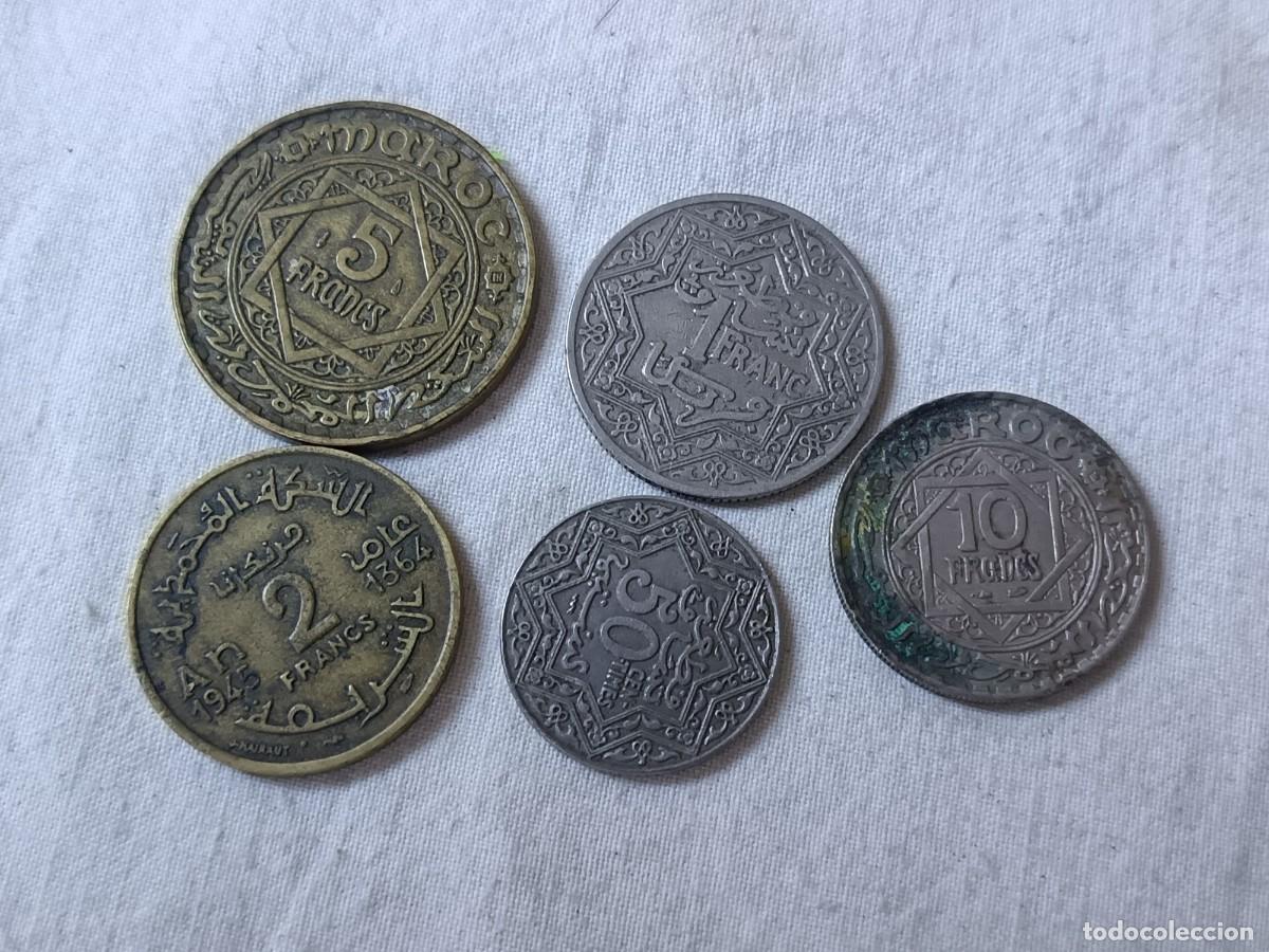 Alte M&uuml;nzen aus Afrika: LE9, Lote de Antiguas Monedas Extranjeras, Marruecos, varios a&ntilde;os