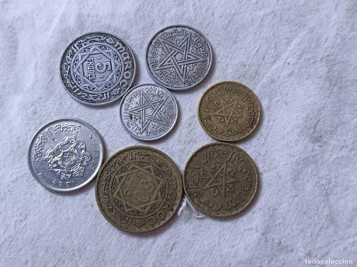Alte M&uuml;nzen aus Afrika: LE11, Lote de Antiguas Monedas Extranjeras, Marruecos (serie), varios a&ntilde;os