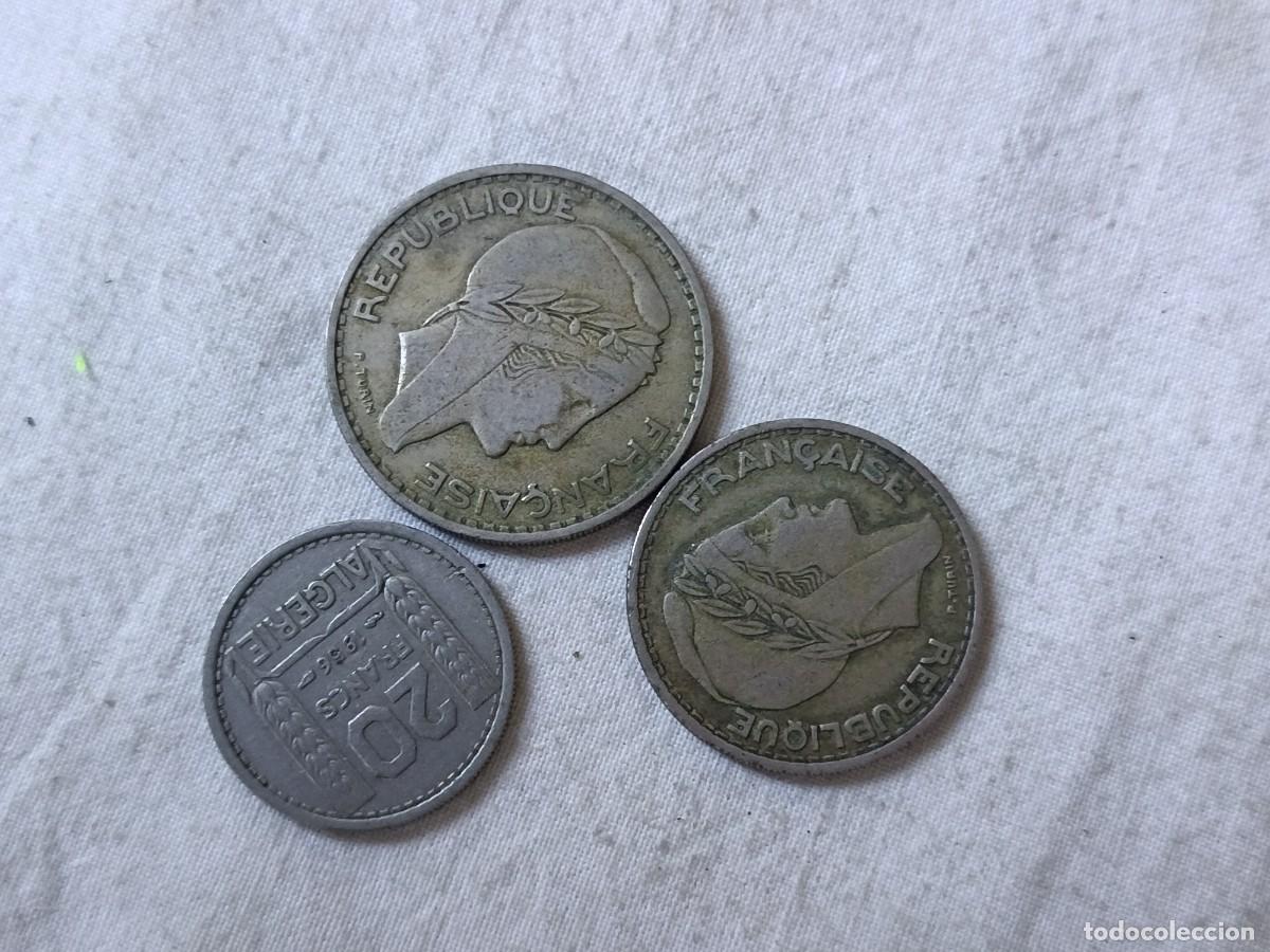 Monedas antiguas de &Aacute;frica: LE47, Lote de Antiguas Monedas Extranjeras, Argelia (serie), varios a&ntilde;os