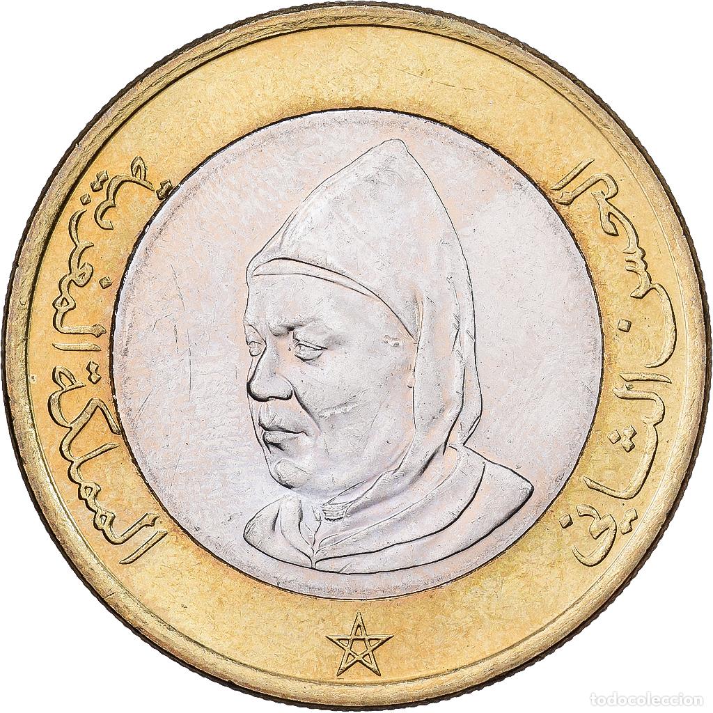 Monedas antiguas de &Aacute;frica: [#1513482] Marruecos, al-Hassan II, 10 Dirhams, 1995, Bimet&aacute;lico, BC+, KM:92
