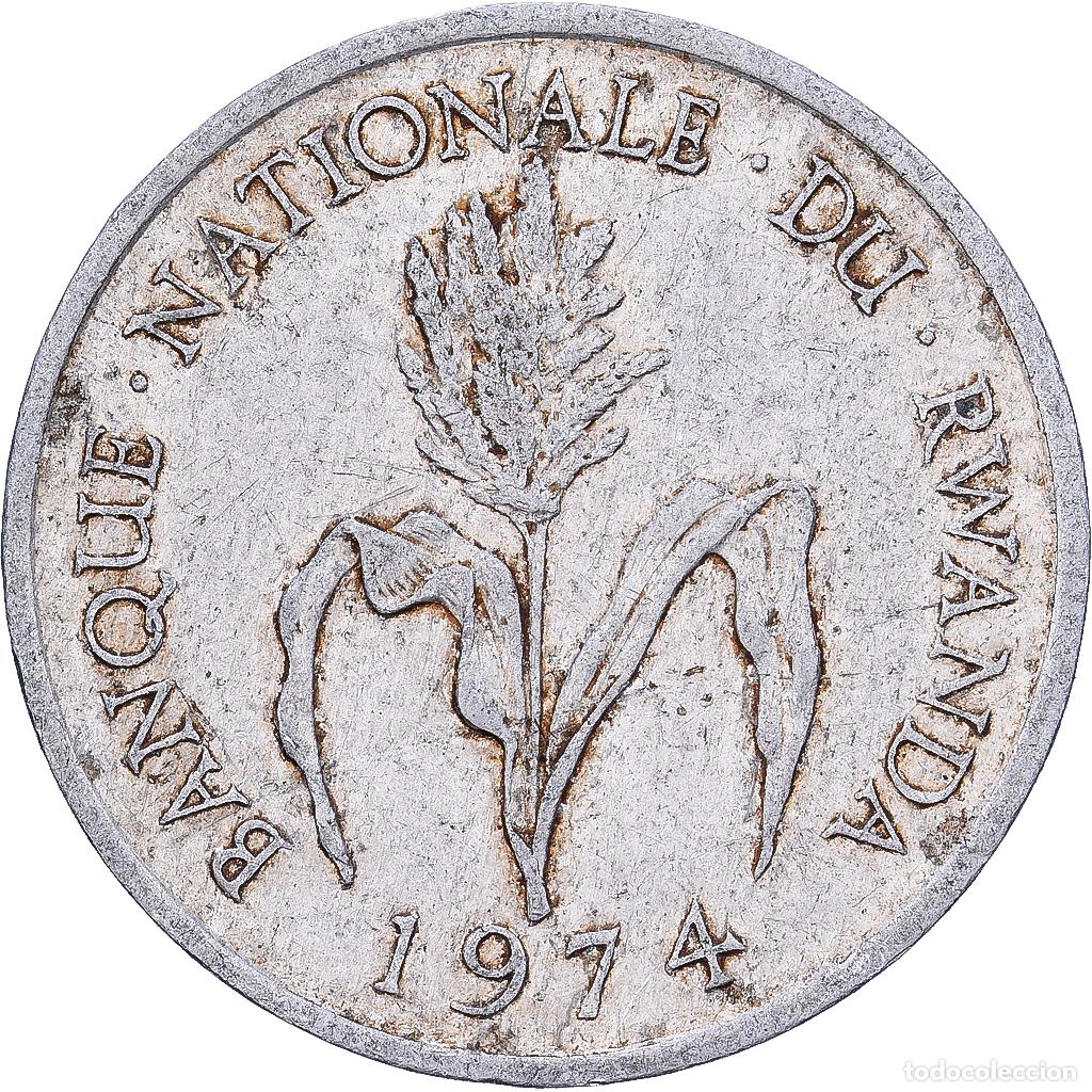 Monedas antiguas de &Aacute;frica: [#1513532] Ruanda, Franc, 1974, British Royal Mint, Aluminio, BC+, KM:12