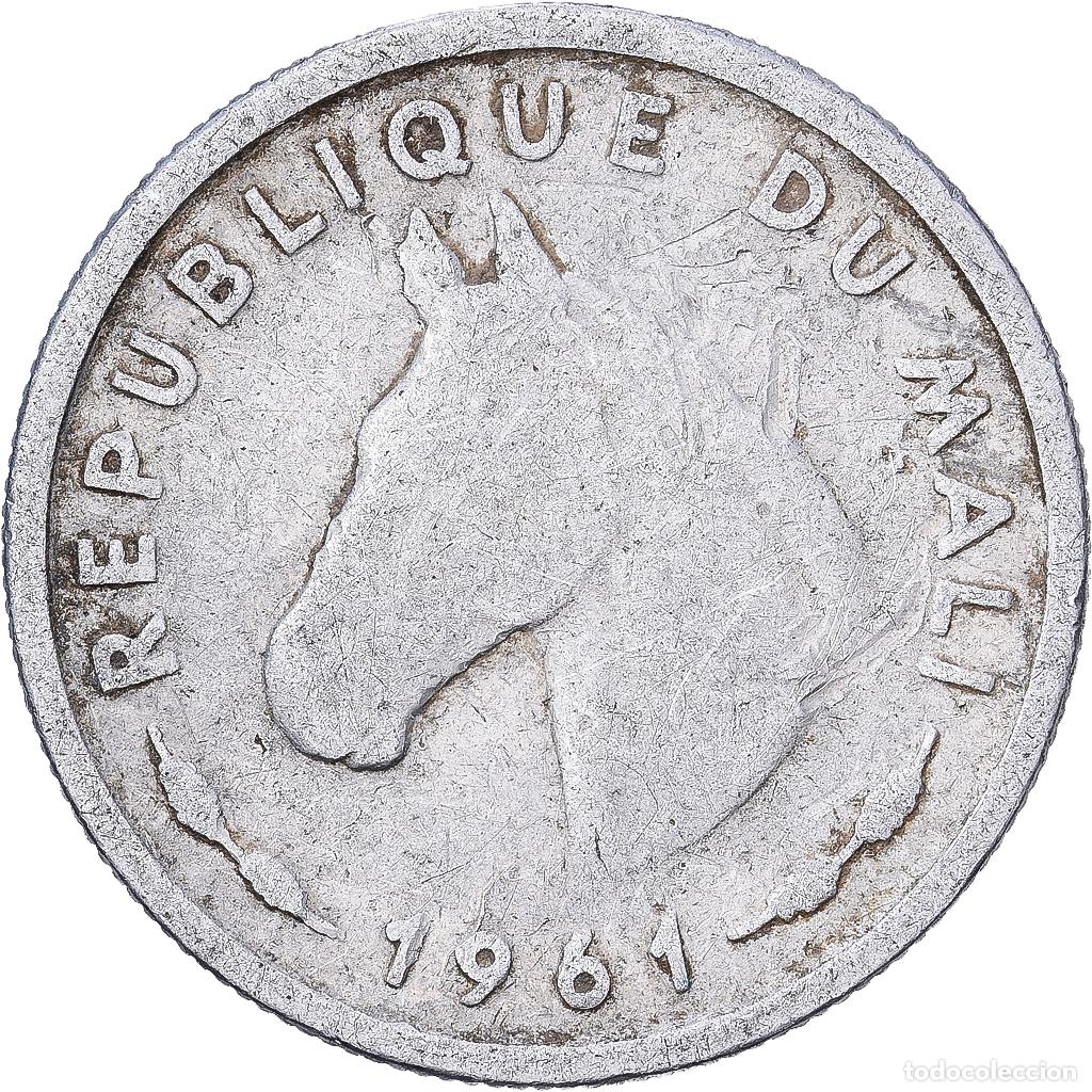 Monedas antiguas de &Aacute;frica: [#1513564] Mal&iacute;, 10 Francs, 1961, Paris, Aluminio, BC+, KM:3