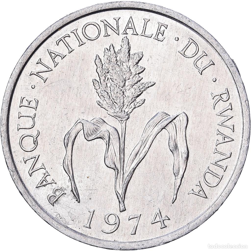 Monedas antiguas de &Aacute;frica: [#1513573] Ruanda, Franc, 1974, British Royal Mint, Aluminio, EBC+, KM:12